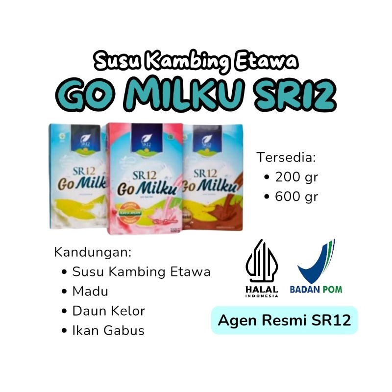 

Go Milku SR12 600 gr, Halal Susu Kambing Etawa Premium Meningkatkan Kesehatan Imun Aman Bumil Busui