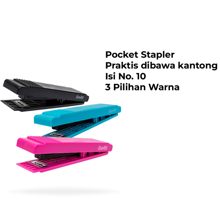 

Bantex Staples Tangan HD-10 Kecil Pocket Stapler Mini