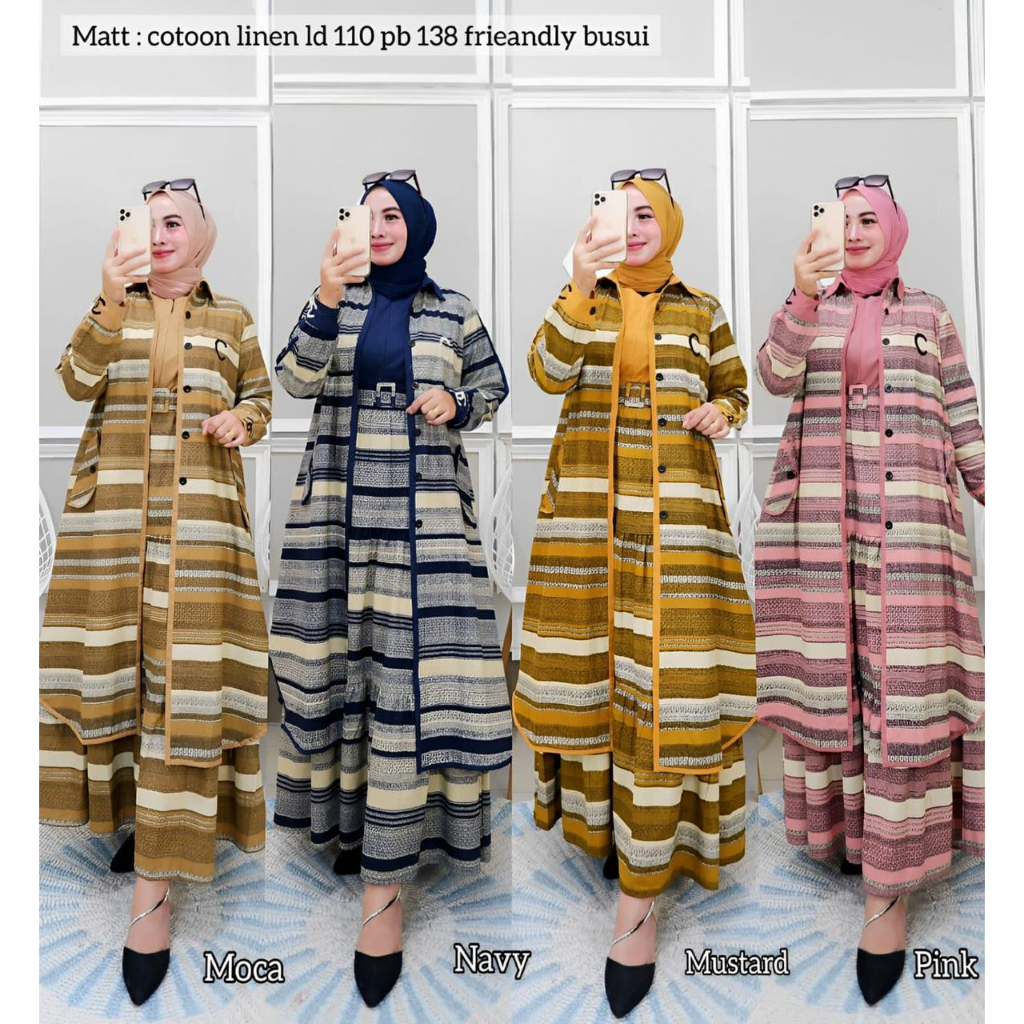 Gamis plust long tunik Motif Abstrak 885 / Gamis / Gamis long tunik / Gamis Terbaru