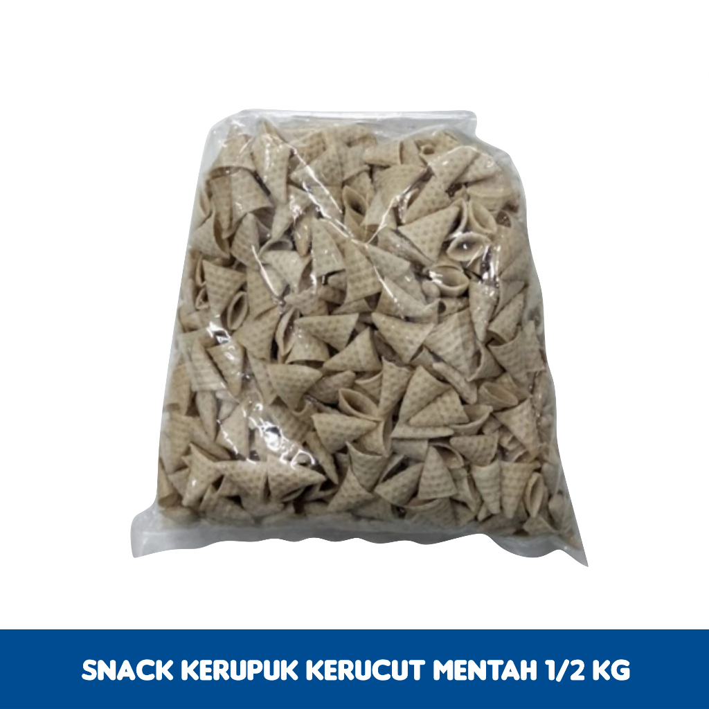 

Snack Kerupuk Kerucut Mentah 1/2 kg Makanan Ringan