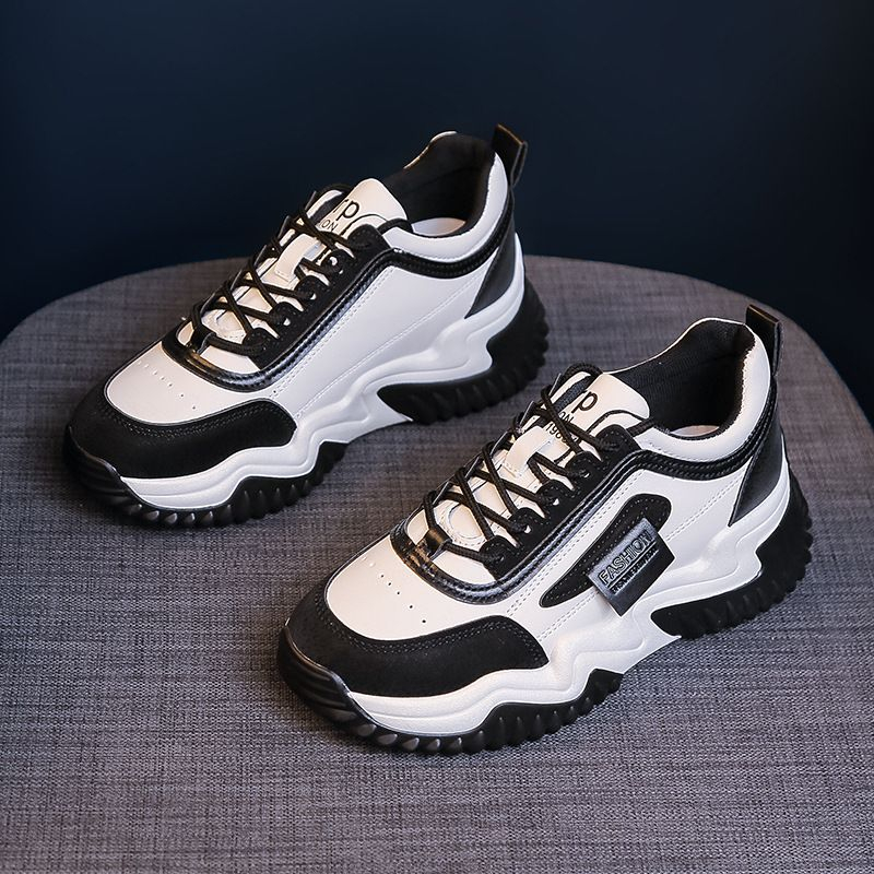 iDEALIFESHOES SEPATU SNEKAERS WANITA KOREA HITAM SEKOLAH