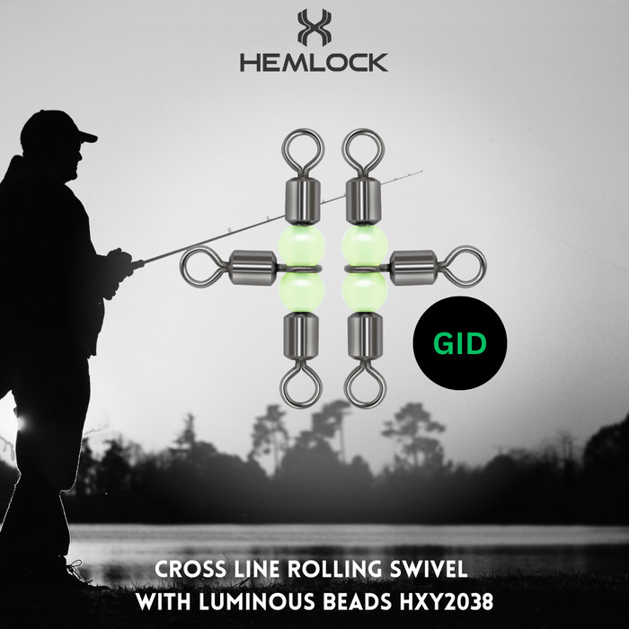 KILI KILI SWIVEL HEMLOCK CABANG TIGA ROLLING SWIVEL LUMINOUS GID