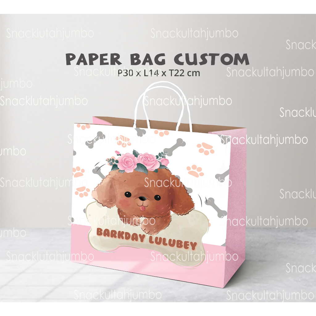Paper Bag Custom Design / Paperbag Custom Ulang Tahun / Paper Bag Custom Ukuran / Paper Bag Pernikah