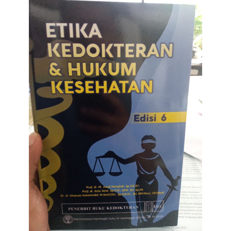 Etika Kedokteran dan Hukum Kesehatan Edisi 6