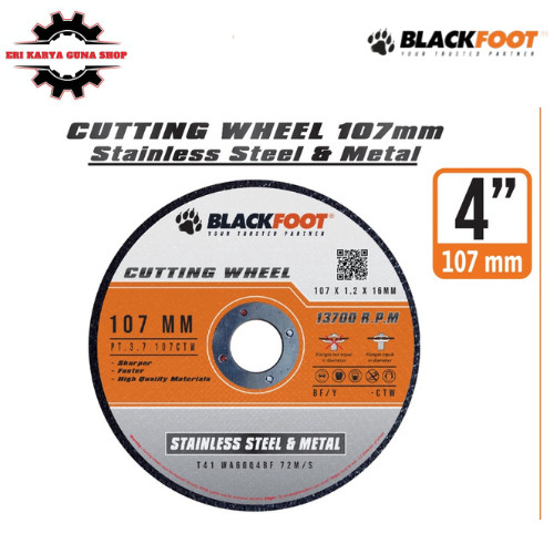 PAKET HEMAT 10 PCS MATA GERINDA POTONG BESI CUTTING WHEEL 4 INCH BLACKFOOT