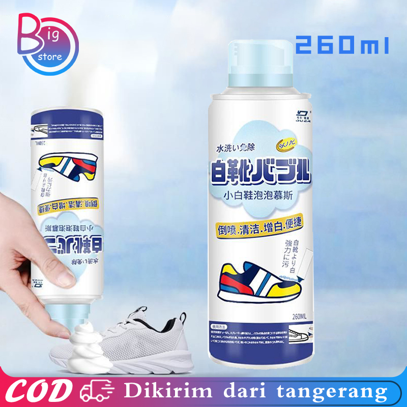 260ml Pembersih Sepatu Foam Cleaner Pembersih Sepatu Tanpa Air Shoe Foam Cleaner