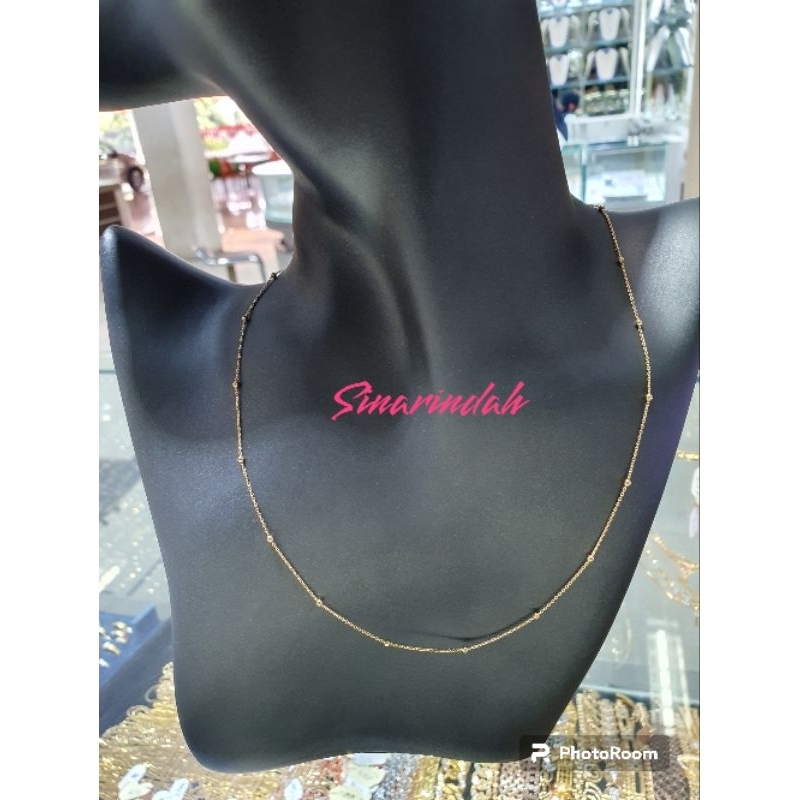 kalung jedar halus emas