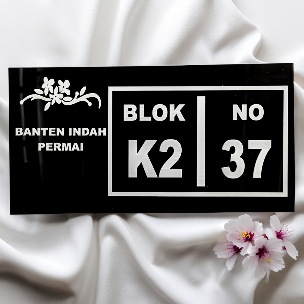 No Rumah Akrilik No rumah Custom Nomor Rumah custom No Rumah Bahan Akrilik