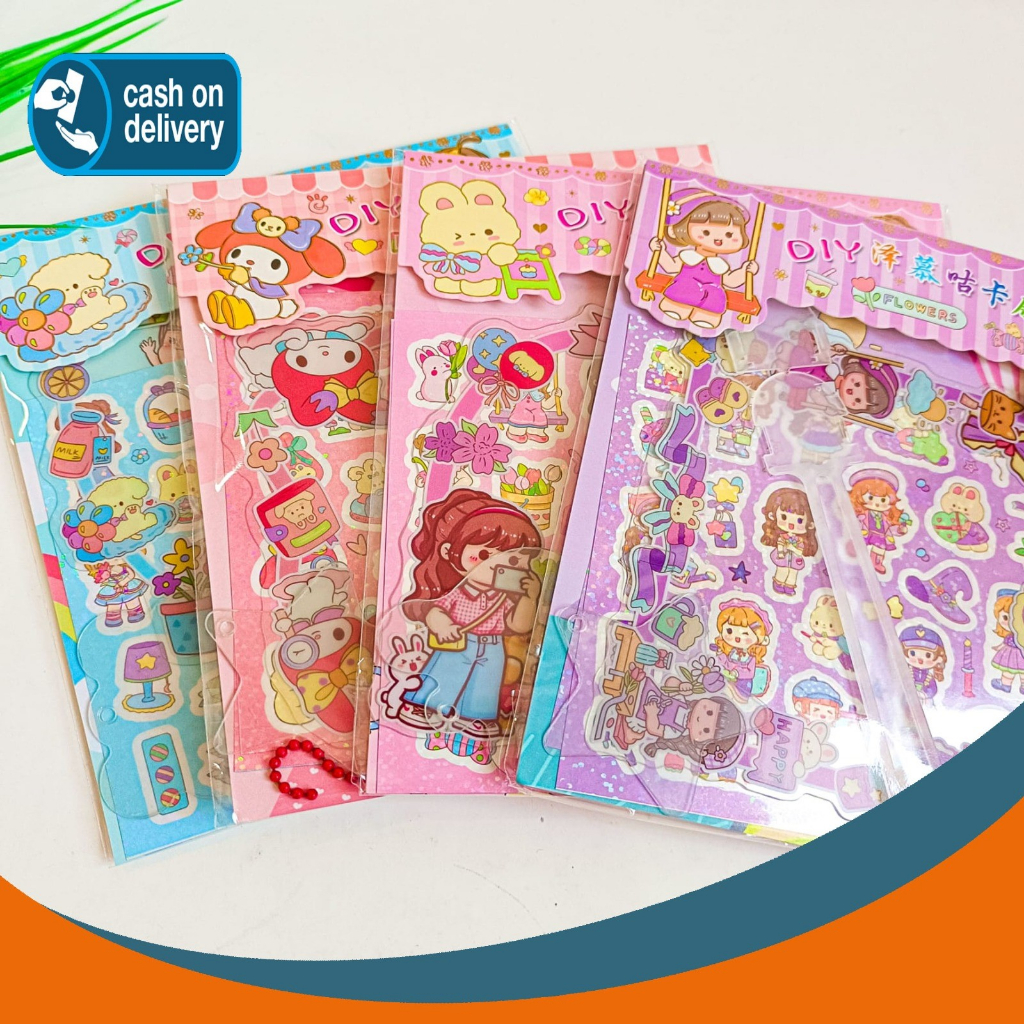 

STICKER DIY KIPAS SZ-176 TERMURAH GANTUNGAN KUNCI PINSET PERATA STIKER Daily Manual Cute Pattern Decorative Tape Sticker Gift CRAFT COD
