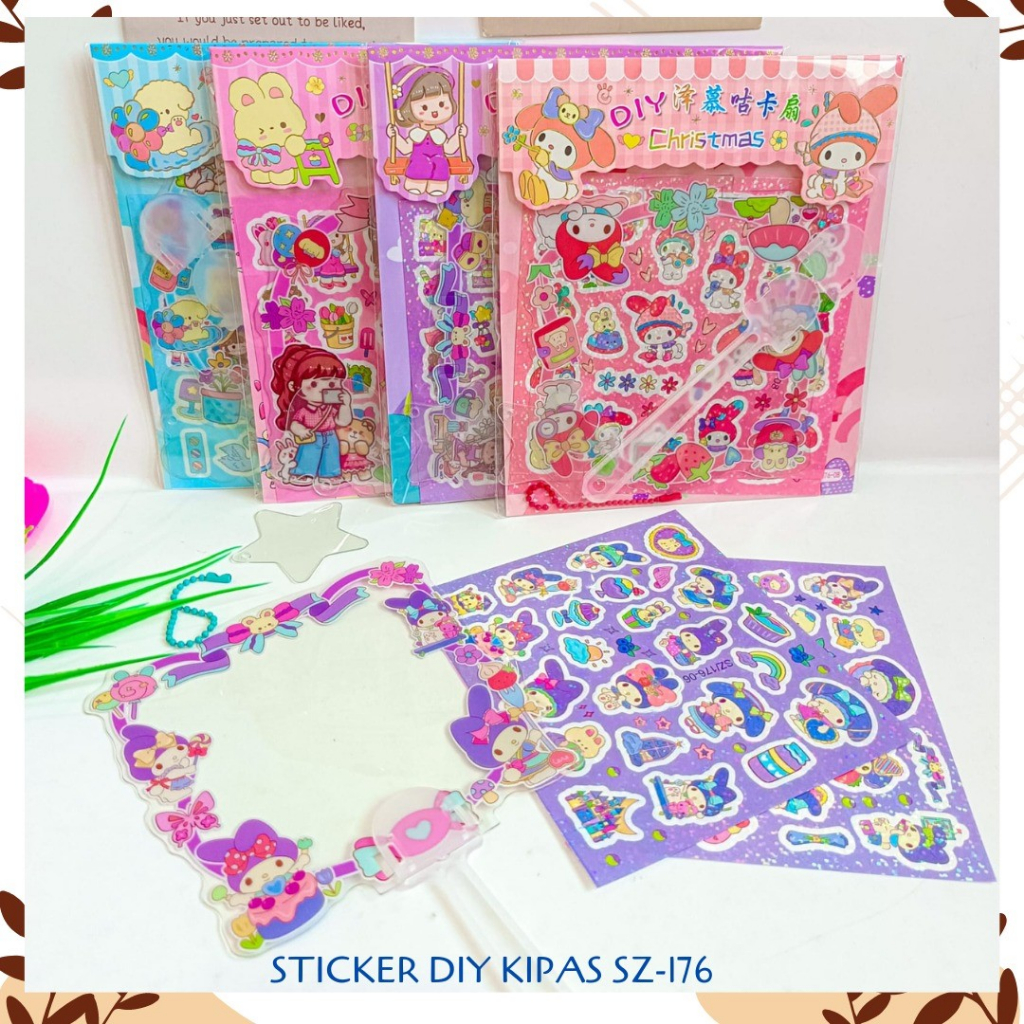 

STICKER DIY KIPAS SZ-176 TERMURAH GANTUNGAN KUNCI PINSET PERATA STIKER Daily Manual Cute Pattern Decorative Tape Sticker Gift CRAFT