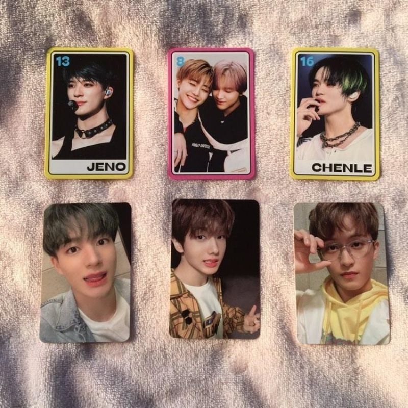 Photocard TC MD TDS 2 NCT DREAM (Chenle konsep, Jeno melet, Jisung selca, Mark selca)
