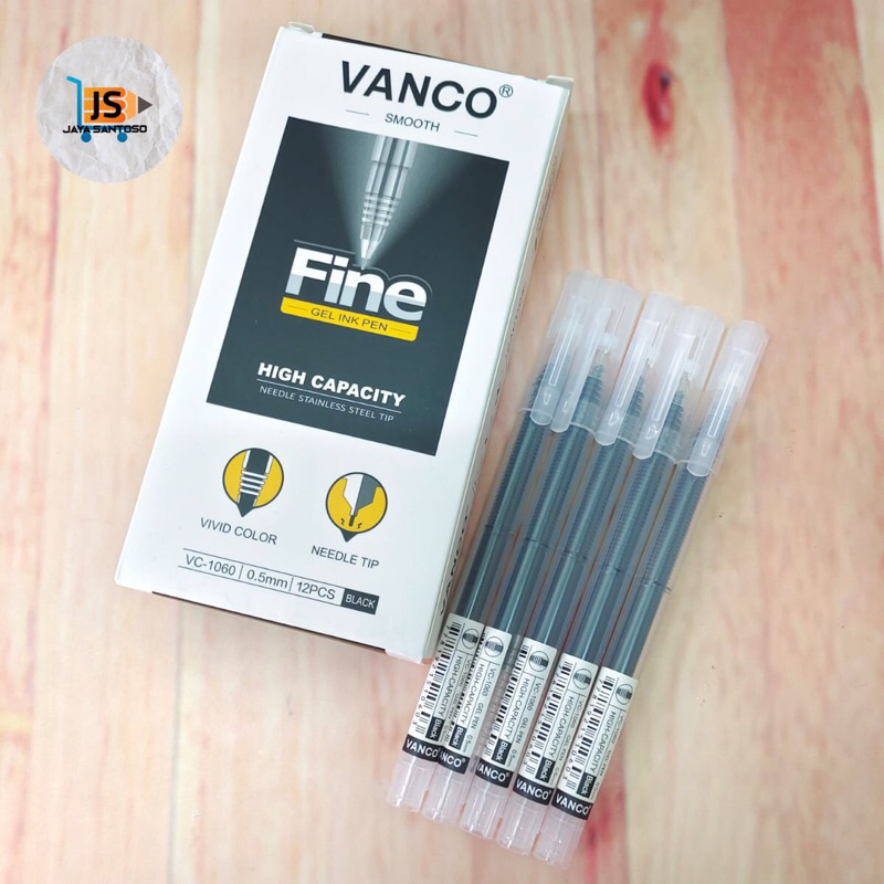 Pen Gel Vanco VC-1060 0,5mm / Pulpen Gel Vanco VC-1060 / Bolpoin Vanco VC-1060