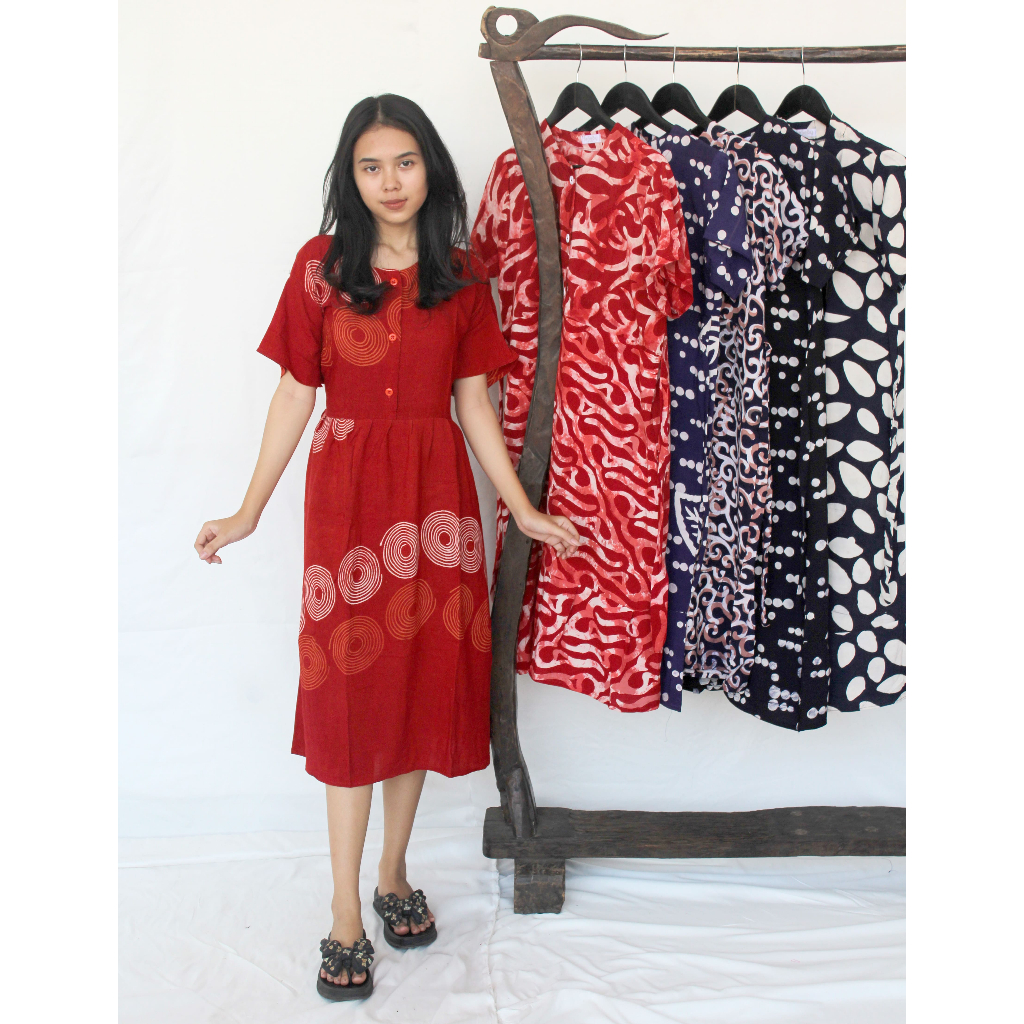 Ozzy Batik Pekalongan Daster Batik Cap Kombinasi