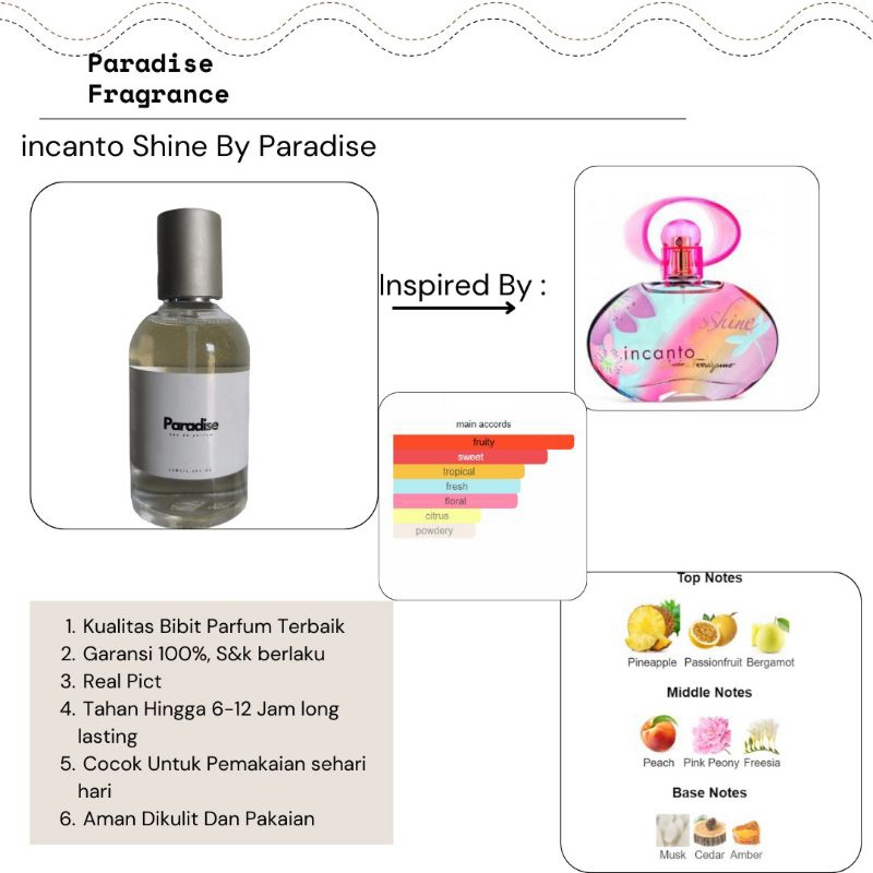 PARADISE PERFUME INCHANTO SHINE