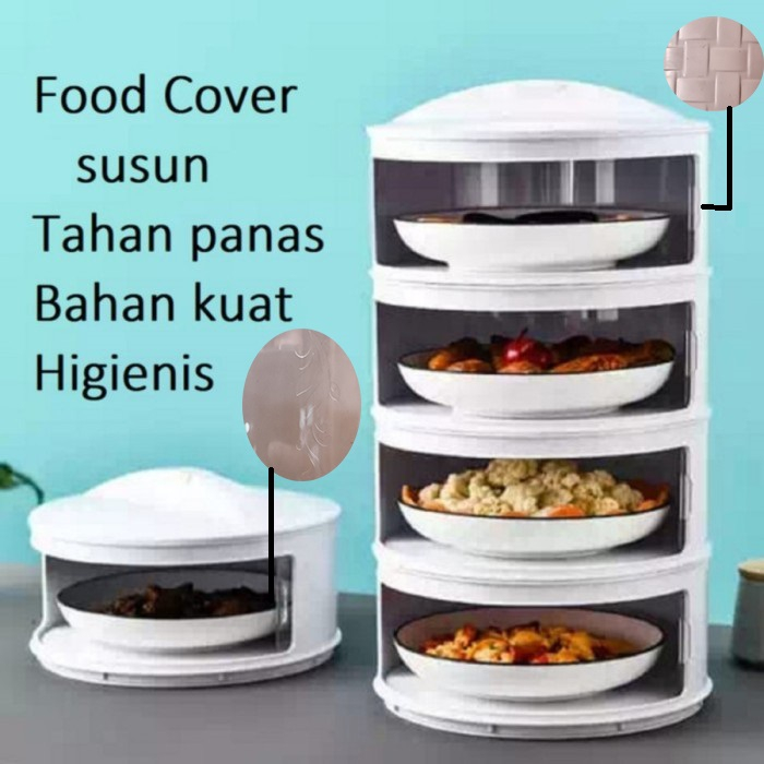 RAMADANSALE (COD) FOOD COVER LAYER PENUTUP MAKANAN TUDUNG SAJI TUTUP SAYUR SUSUN 3 4 5 TINGKAT