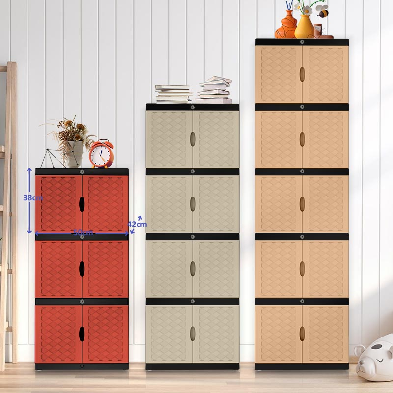 Sakula lemari pakaian plastik/lemari plastik susun/lemari baju plastik/lemari susun plastik/lemari p