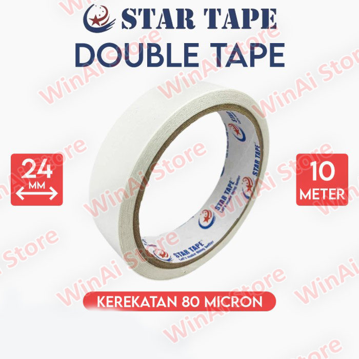 

Double Tape 24X10YARD Double side tape STAR TAPE