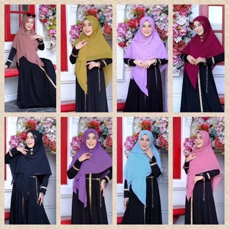 Kameela hijabku, Khimar Scarf Ceruti By KAMEELA HIJABKU / jilbab kameela hijabku original