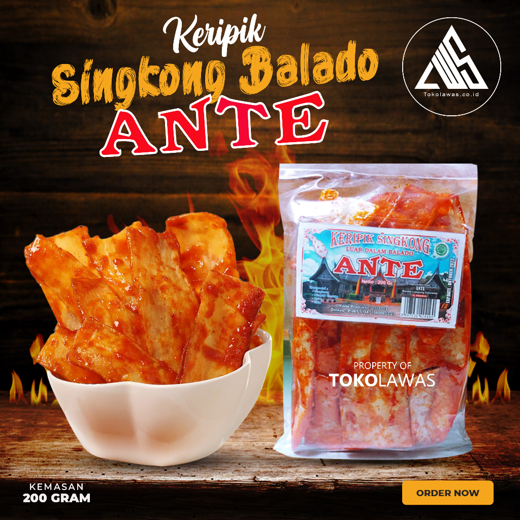 

Keripik Singkong Balado SANJAY ANTE 200 Gram Pedas Manis