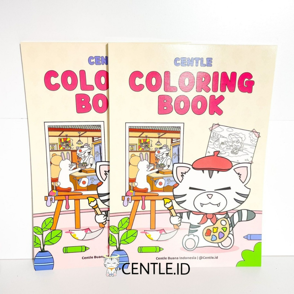 

CENTLE.ID BUKU GAMBAR KREATIFITAS ANAK COLORING BOOK A4 ALAT-ALAT TULIS AESTHETIC
