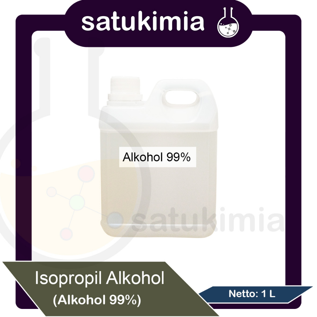 Isopropil Alkohol / Alkohol Disinfektan / IPA / Alkohol Isopropil 99% - 1 Liter
