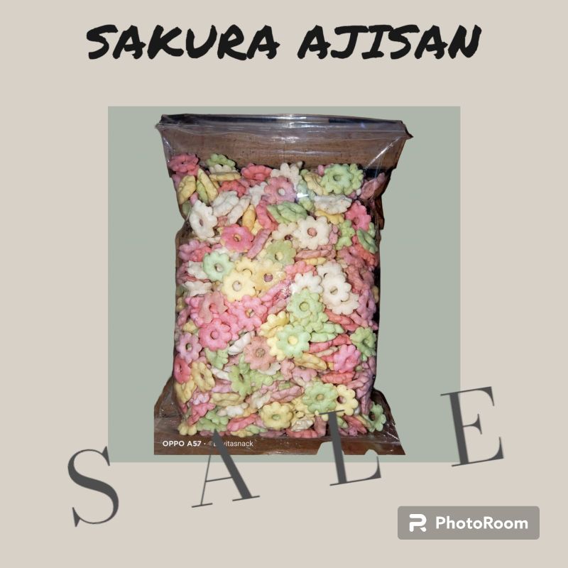 

Sakura Ajisan rasa gurih asin warna warni berat 250 gram