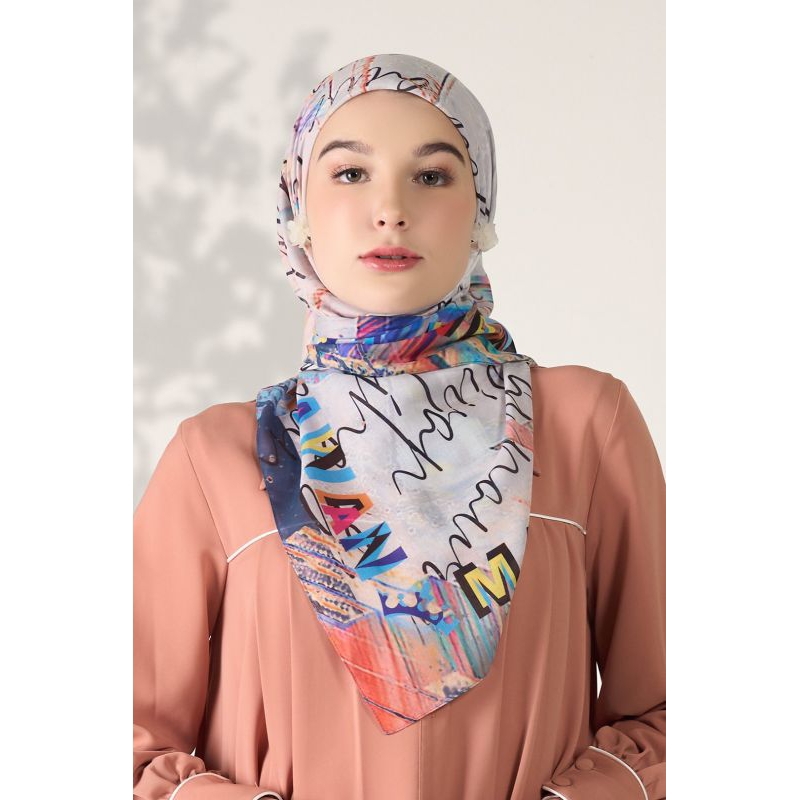 MANDJHA Spectrum White Scarf