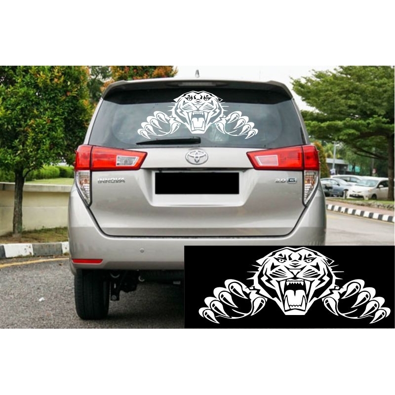 STIKER KACA BELAKANG MOBIL KEREN HARIMAU