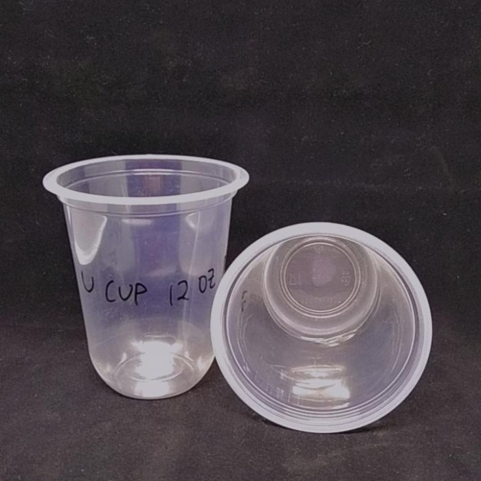 GELAS PLASTIK OVAL 12 OZ PP / U CUP 12 OZ PP @50 PCS