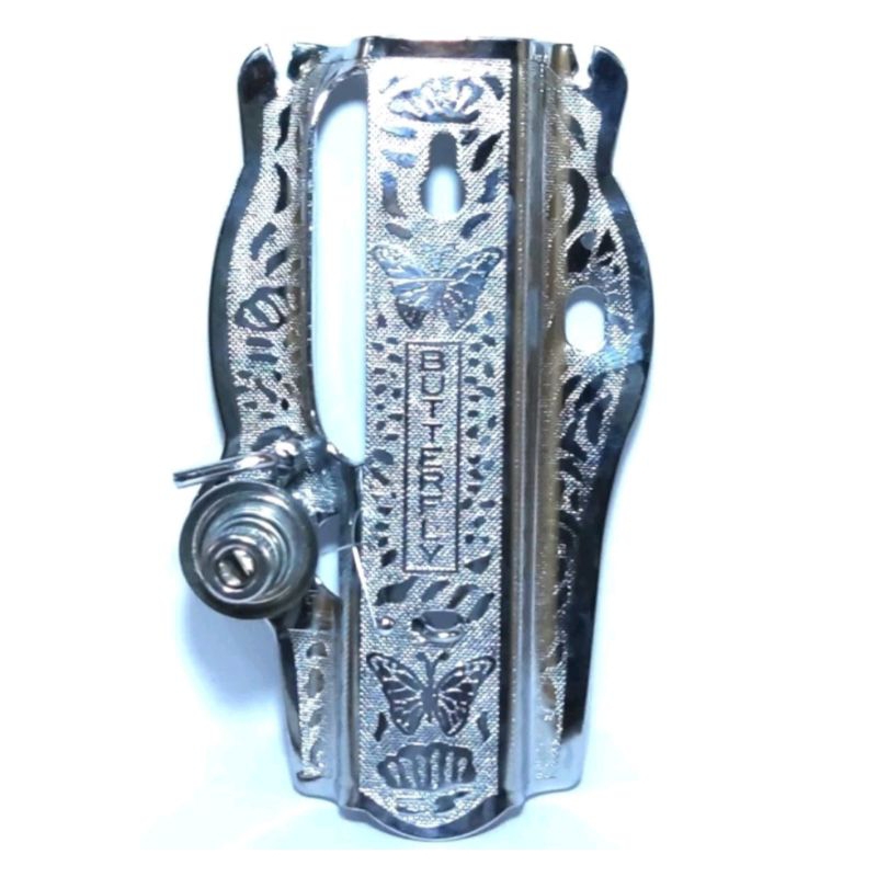 Tutup Muka Mesin Jahit Hitam Jadul Merk Butterfly singer