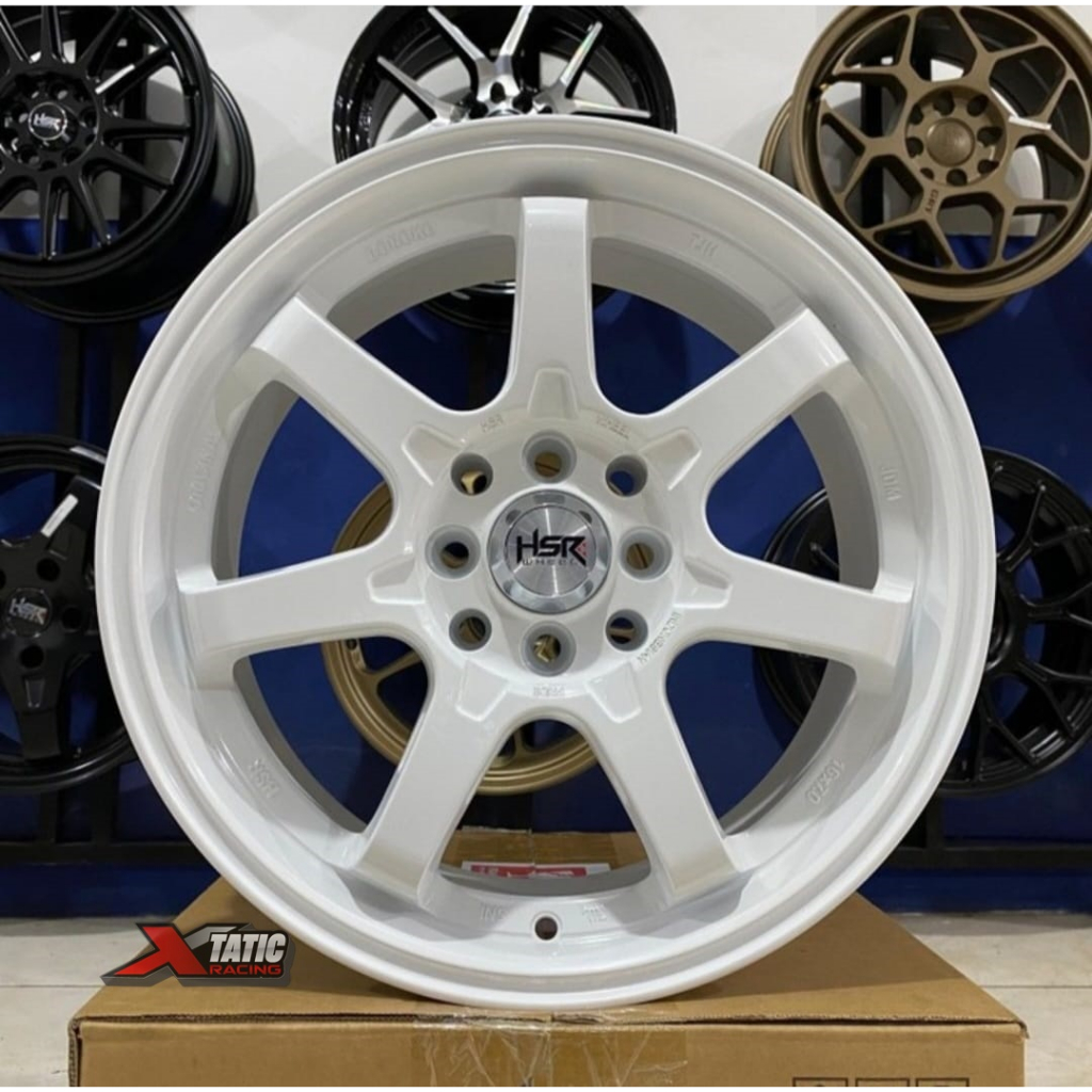 Velg Mobil Racing Brio Avanza Xenia Jazz Yaris Agya Ring16 Hsr Boroko Tjh Warna Putih