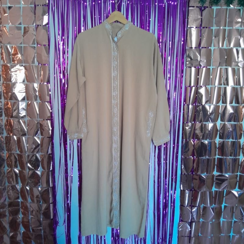 Gamis Wanita Warna Coklat Susu