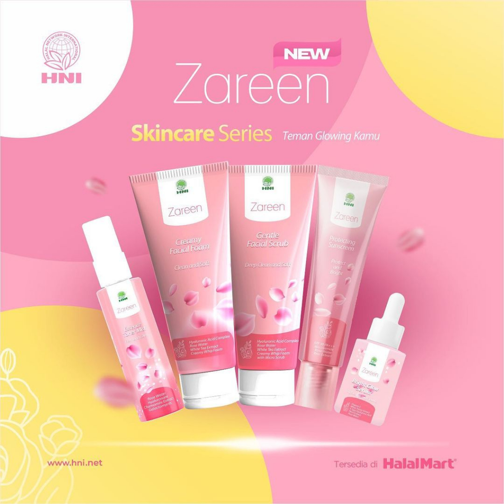 Zareen Skincare/ Paket Basic Skincare / Facial Wash / Toner Mist / Serum / Sunscreen / Skincare HNI