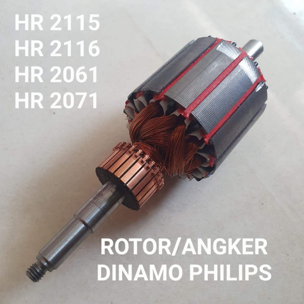 ANGKER / ROTOR DINAMO BLENDER PHILIPS HR 2115 2116 2061 2071 ORIGINAL