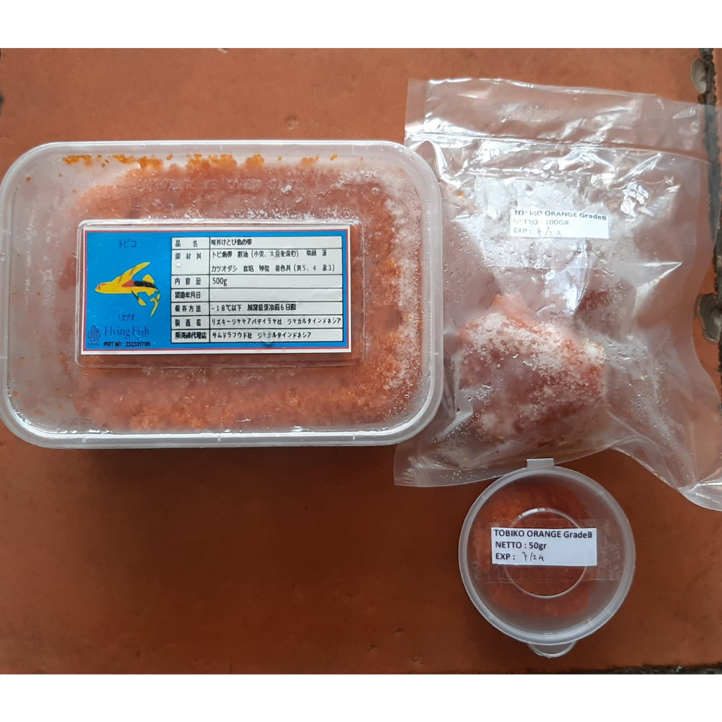 

Tobiko orange/ telur ikan terbang repack