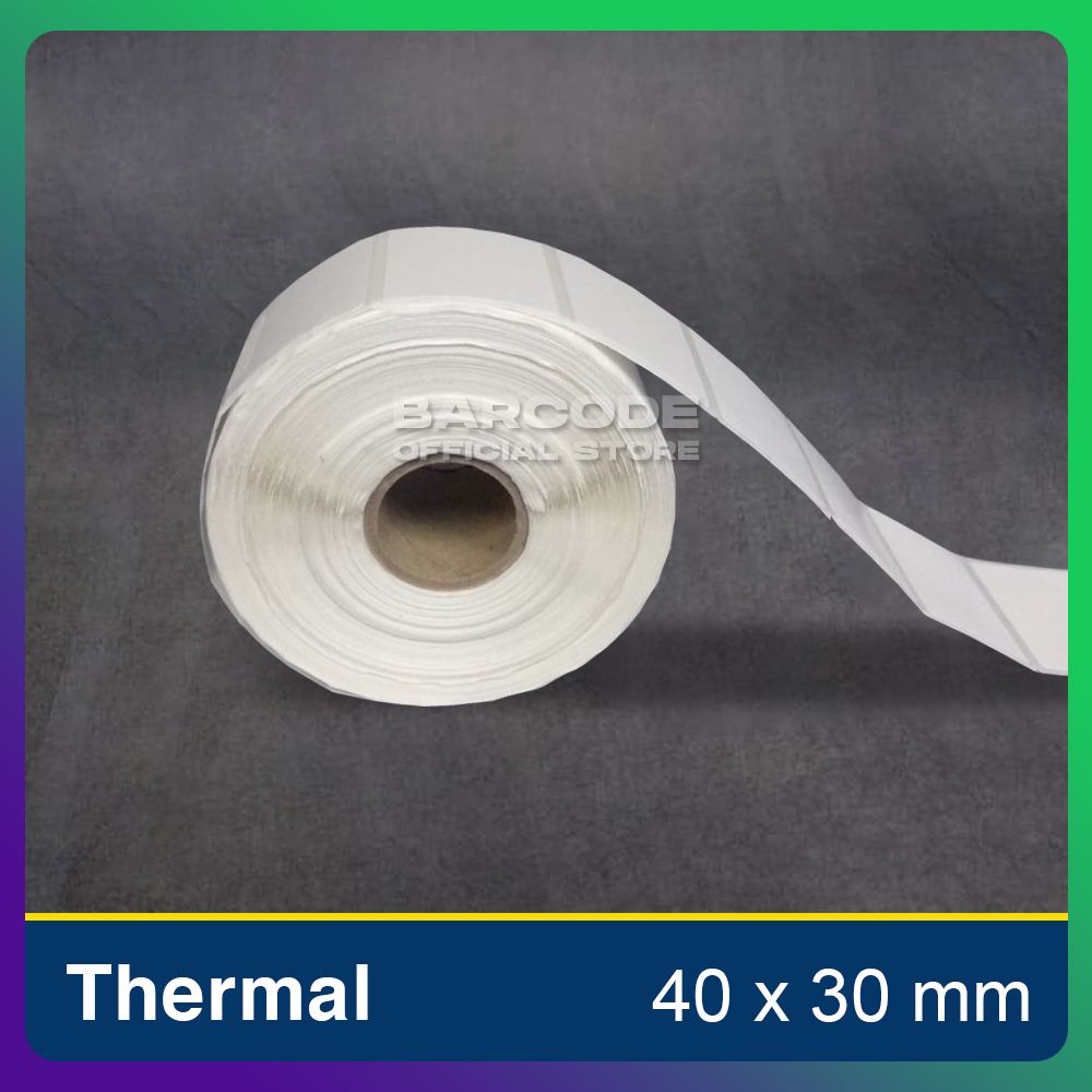 

Sticker Barcode Thermal 40x30 / 40x30mm Label 1 Line 800Pcs