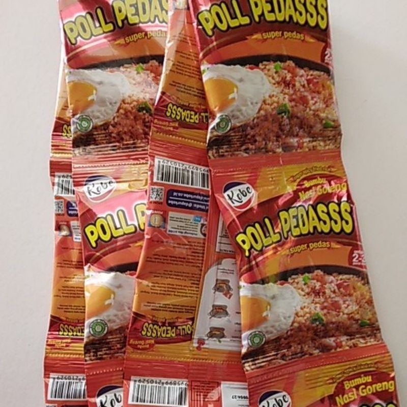 

kobe Bumbu nasi goreng poll pedas 20 g × 12 sachet