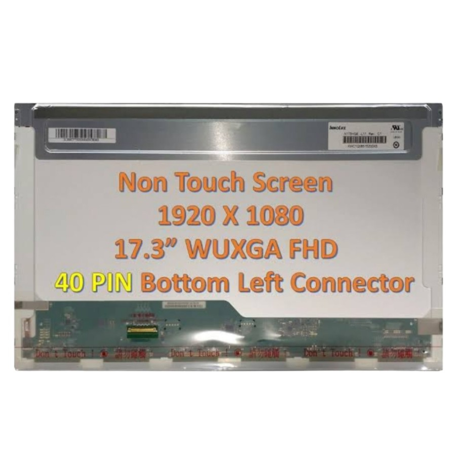LED LCD Laptop N173HGE-L11 LP173WF1 (TL)(A1) 17.3 Inch 40 Pin Full HD