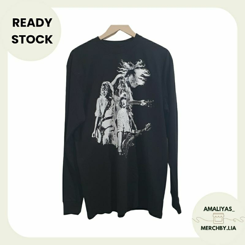(Ready Stock) Official Merch Taylor Swift The Eras Tour Collage BLACK LONG SLEEVE official Merch Rep