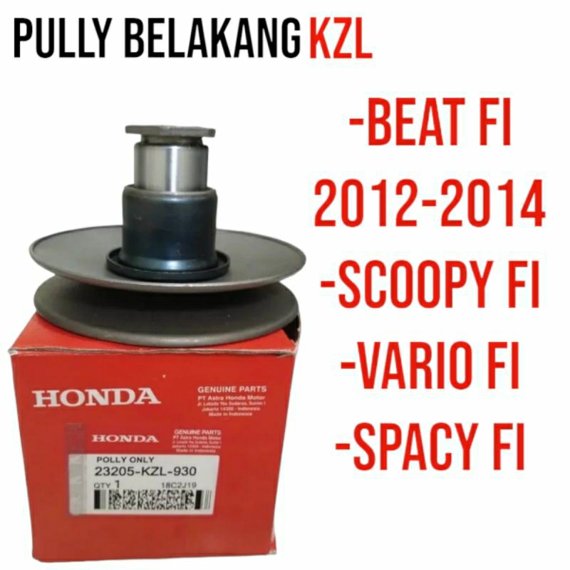 Pully only BEAT FI KZL 2012-2014, SCOOPY FI, VARIO FI, SPACY FI PULLY BELAKANG