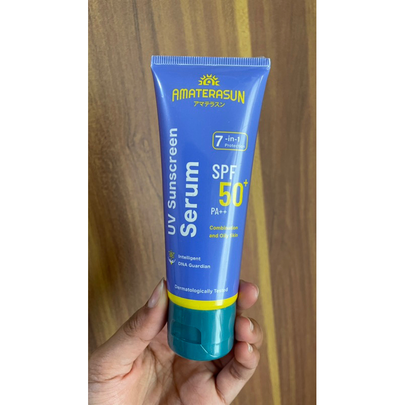 Amaterasun sunscreen serum SPF 50 baru segel EXP 2025