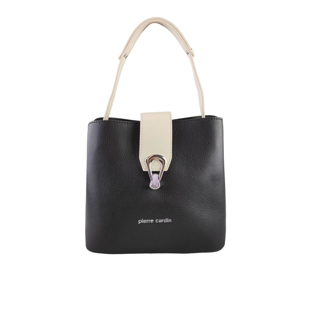 Pierre Cardin Tas Selempang dan Bahu Wanita Tas Hand Bag Tas Kerja Casual ORI 9121516301BLA-BLACK