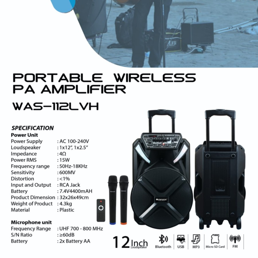 Speaker Portable AIWA WAS-112LVH