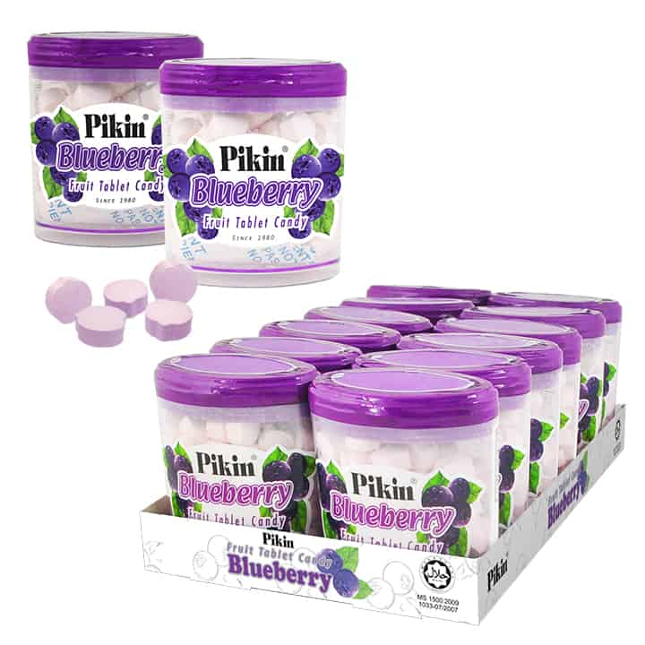 

PERMEN PIKIN BLUEBERRY TABLET CANDY 50G/PCS