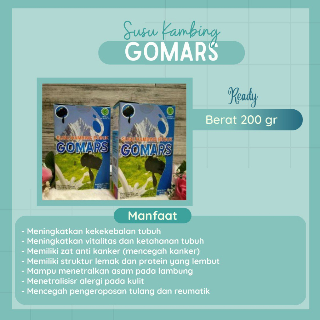 

Susu Kambing Gomars