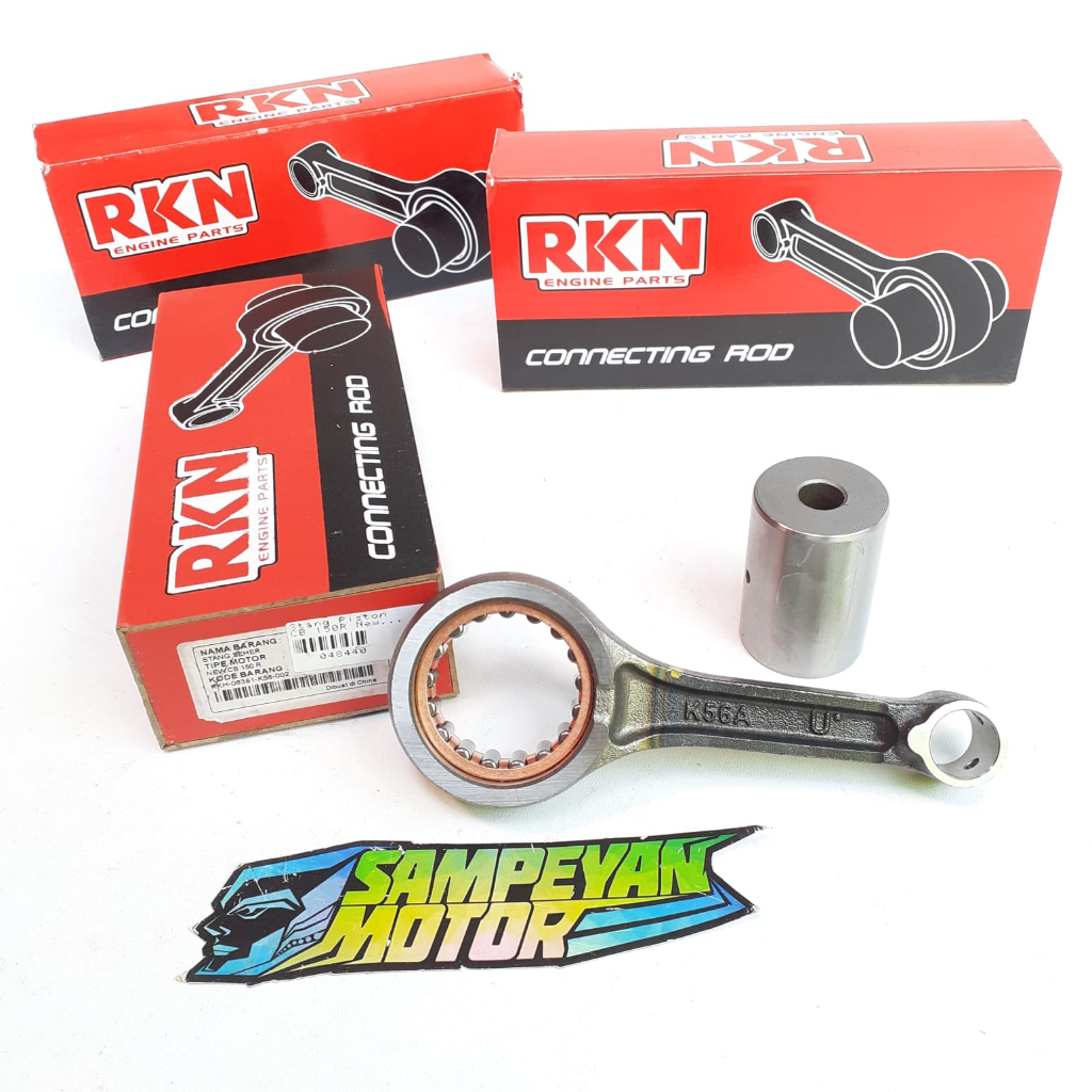 CON ROD KIT STANG PISTON SEHER SEKER RKN CRYPTON CB 150R NEW SONIC 150 GRAND WIN KARISMA SUPRA X 125