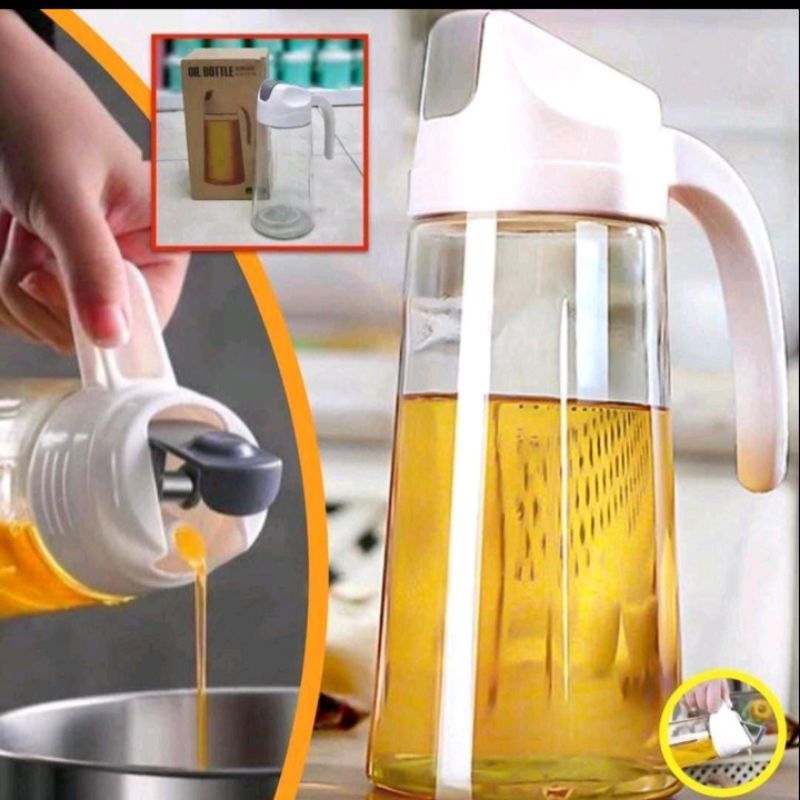 Oil pot kaca tebal Botol kaca minyak goreng
