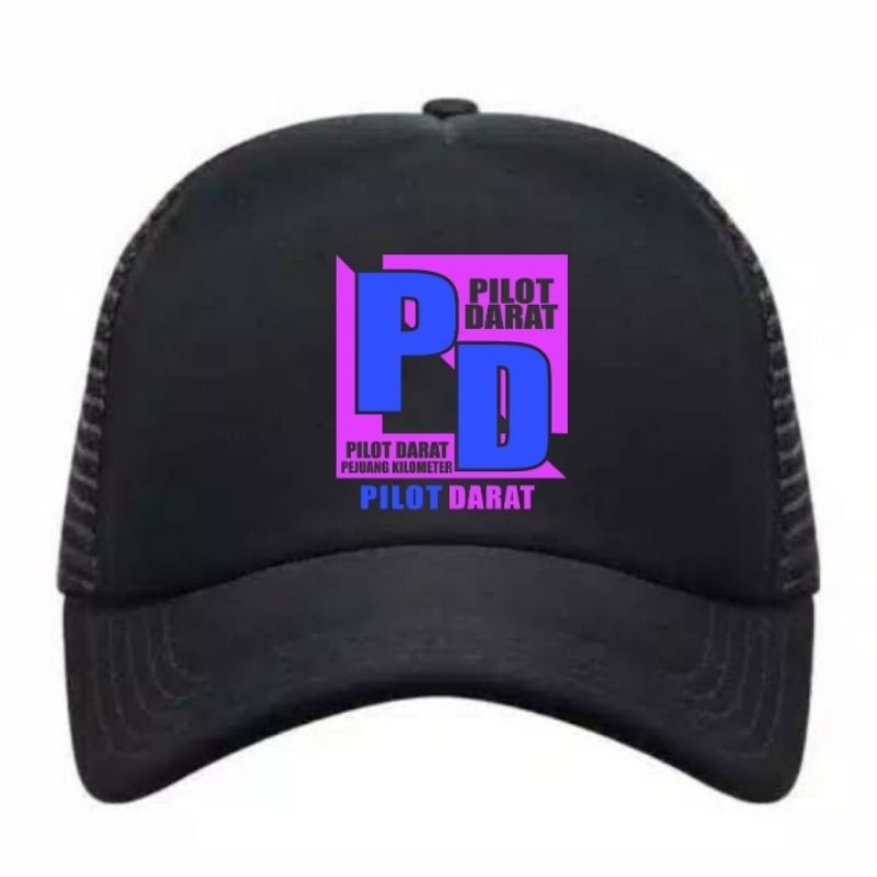 TOPI TRUCKER JARING PILOT DARAT