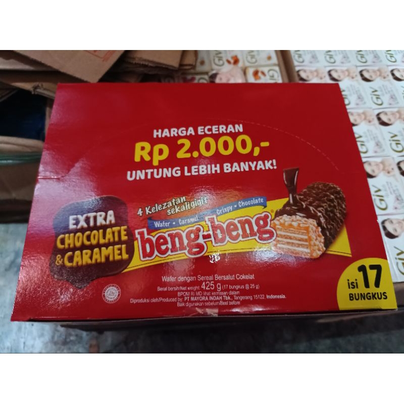 

beng beng wafer cokelat 1 box isi 17 pcs