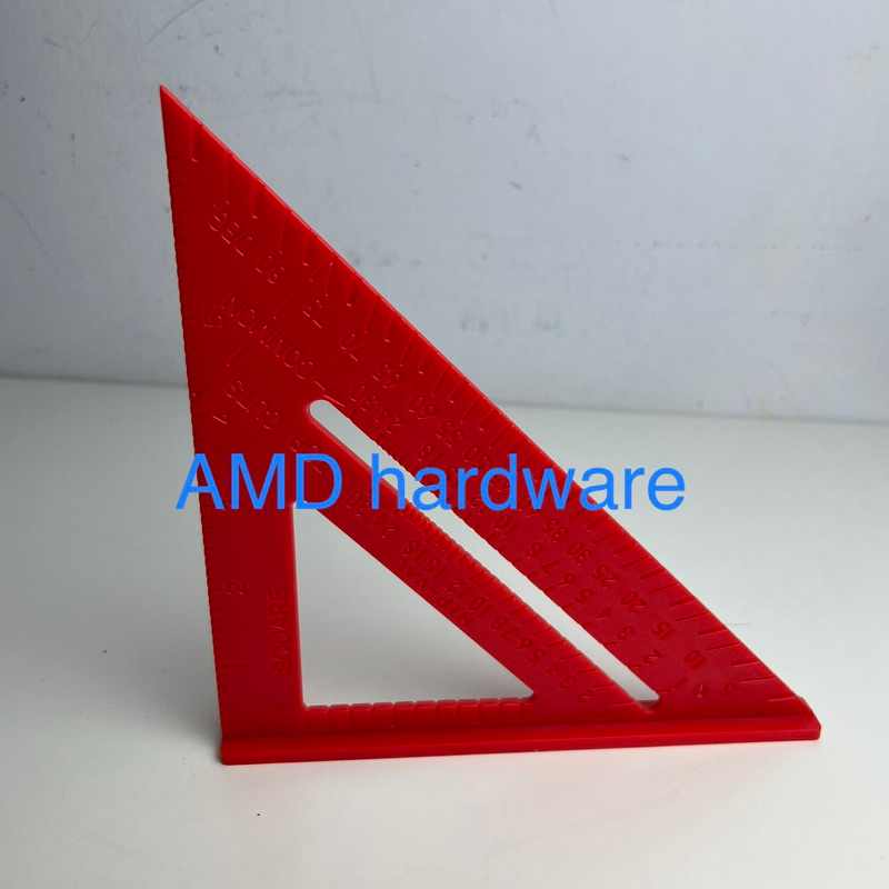 

PENGGARIS SEGITIGA SIKU TUKANG PLASTIK SPEED SQUARE PIVOT 7 inch 20cm Pengaris Segi tiga Sekolah